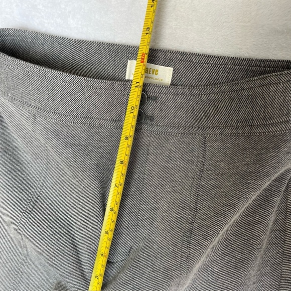 Anthropologie Maeve Women US Sz 6 Seamed Flare Pants Ankle Grey Tweed Office - Picture 9 of 16